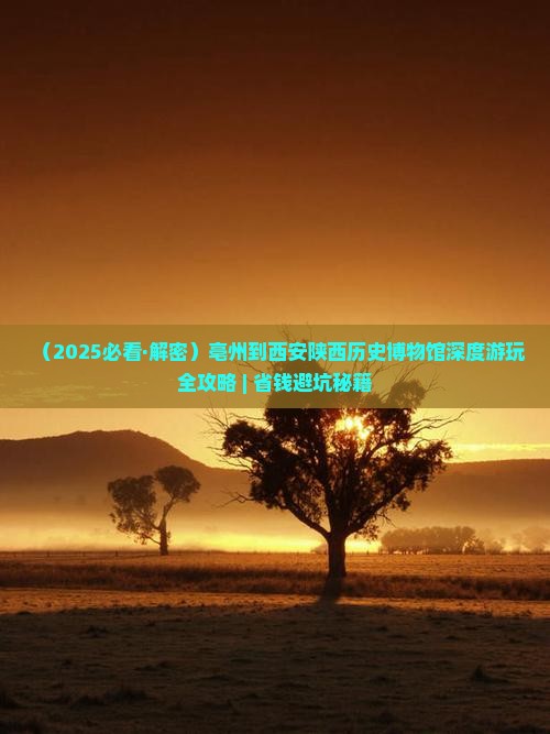 亳州到西安陕西历史博物馆哪里玩 亳州到西安陕西历史博物馆哪里玩