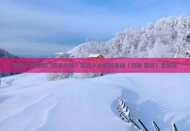 定西去西安大雁塔门票