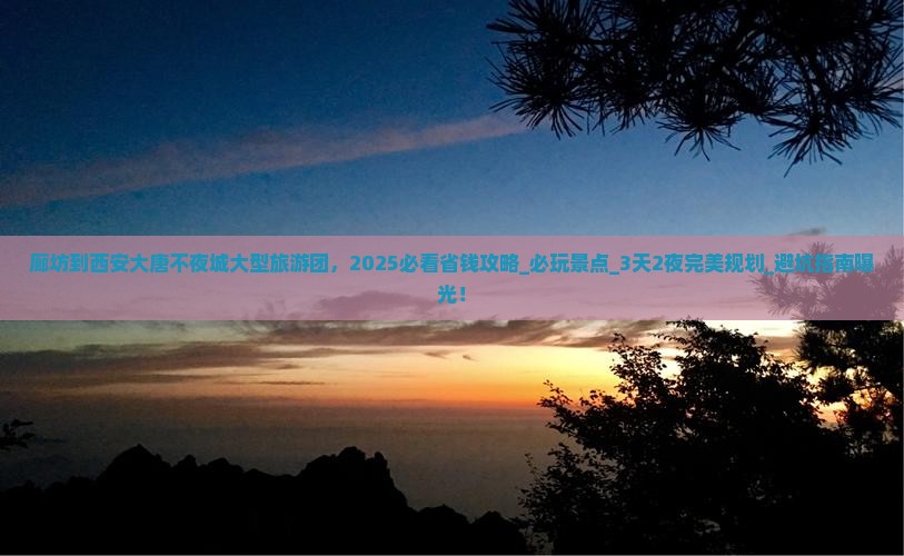 廊坊到西安大唐不夜城大型旅游团
