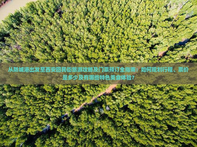 从防城港出发至西安回民街旅游攻略及门票预订全指南：如何规划行程、票价是多少及有哪些特色美食体验？