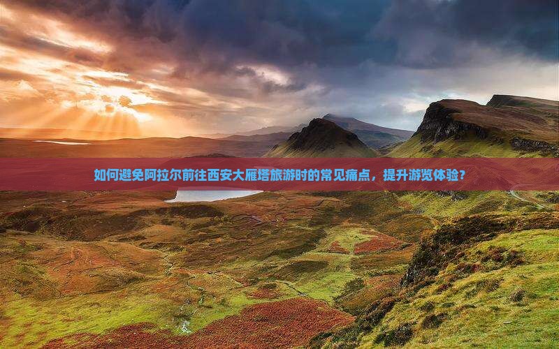 如何避免阿拉尔前往西安大雁塔旅游时的常见痛点，提升游览体验？