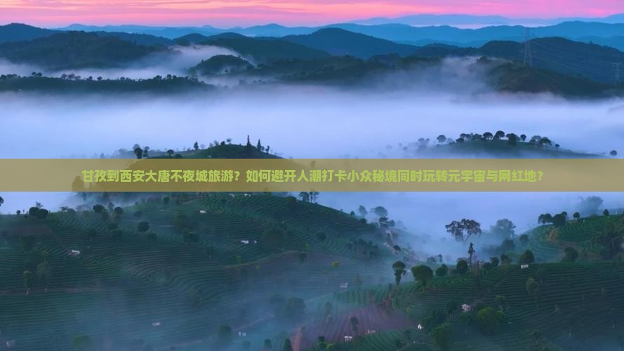 甘孜到西安大唐不夜城旅游？如何避开人潮打卡小众秘境同时玩转元宇宙与网红地？