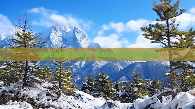 抚州出发西安旅游攻略：陕西历史博物馆团体游指南