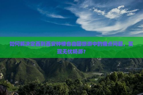 如何解决定西到西安钟楼自由团旅游中的痛点问题，实现无忧畅游？