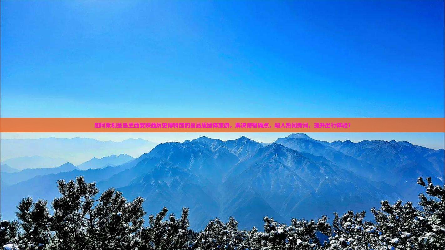 如何策划金昌至西安陕西历史博物馆的高品质团体旅游，解决游客痛点，融入热词新词，提升出行体验？