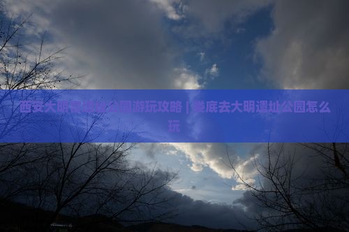 西安大明宫遗址公园游玩攻略 | 娄底去大明遗址公园怎么玩