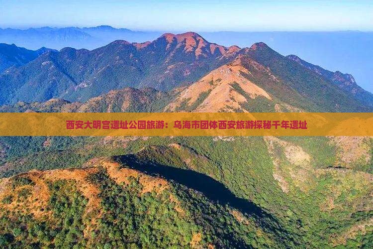 西安大明宫遗址公园旅游：乌海市团体西安旅游探秘千年遗址