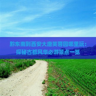 黔东南到西安大唐芙蓉园哪里玩：探秘古都风华必游景点一览