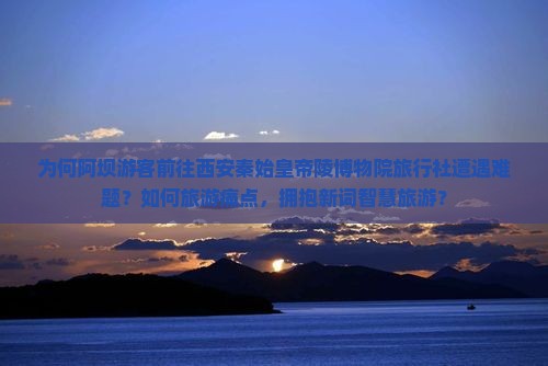 为何阿坝游客前往西安秦始皇帝陵博物院旅行社遭遇难题？如何旅游痛点，拥抱新词智慧旅游？