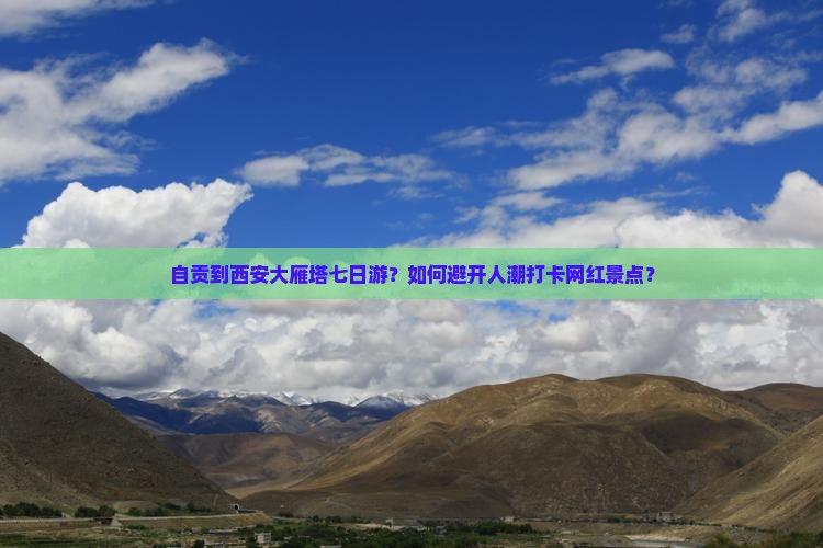 自贡到西安大雁塔七日游?如何避开人潮打卡网红景点? 自贡到西安大雁塔七日游?如何避开人潮打卡网红景点?