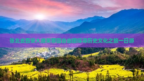 张北去西安大唐芙蓉园自由团探寻历史文化之旅一日游
