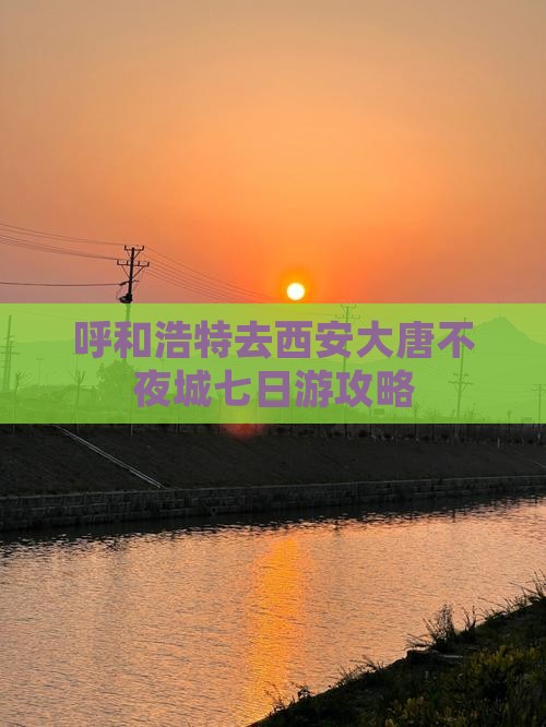 呼和浩特去西安大唐不夜城七日游攻略