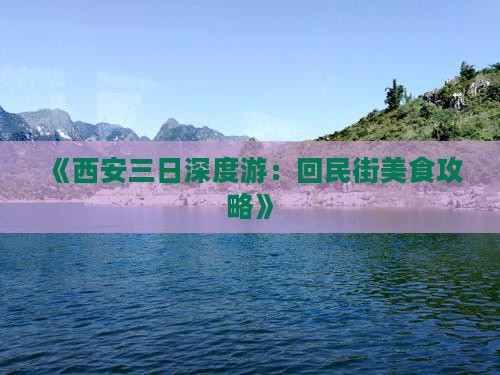 《西安三日深度游：回民街美食攻略》