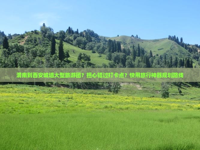 渭南到西安城墙大型旅游团？担心错过打卡点？快用旅行神器规划路线