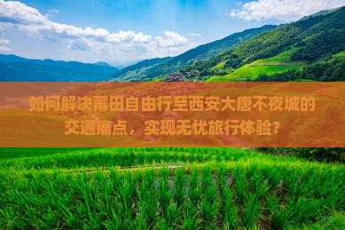 如何解决莆田自由行至西安大唐不夜城的交通痛点，实现无忧旅行体验？