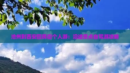 沧州到西安回民街个人游：沿途景点自驾游攻略