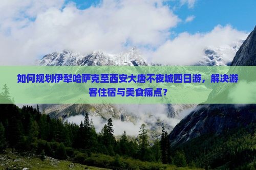 如何规划伊犁哈萨克至西安大唐不夜城四日游，解决游客住宿与美食痛点？