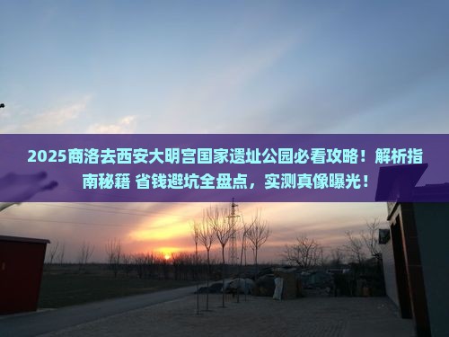 商洛去西安大明宫国家遗址公园攻略