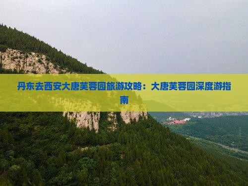 丹东去西安大唐芙蓉园景点