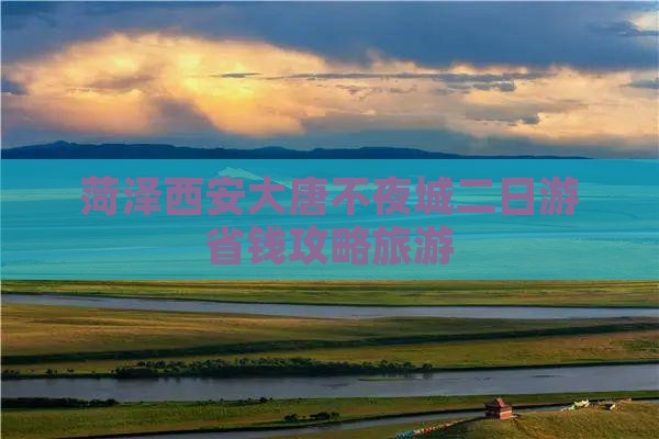 菏泽去西安大唐不夜城二日游