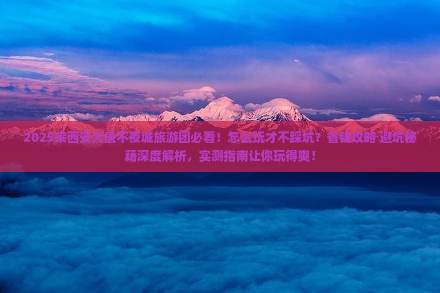 来宾去西安大唐不夜城大型旅游团