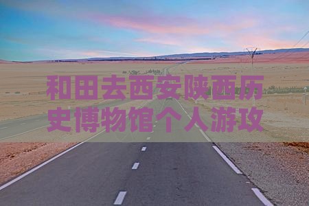 和田去西安陕西历史博物馆个人游