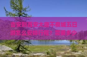 吉安到西安大唐不夜城五日游怎么安排行程？需要多少钱？有哪些必玩景点？