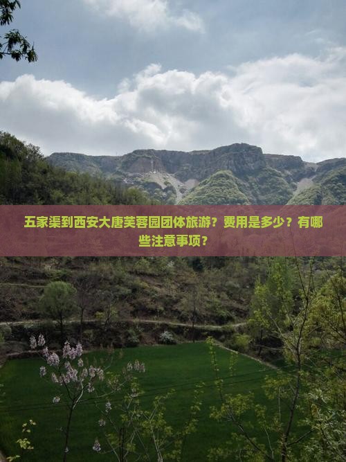 五家渠到西安大唐芙蓉园团体旅游？费用是多少？有哪些注意事项？