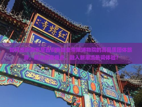 如何组织南京至西安秦始皇帝陵博物院的高品质团体旅游，解决游客痛点，融入新潮流热词体验？