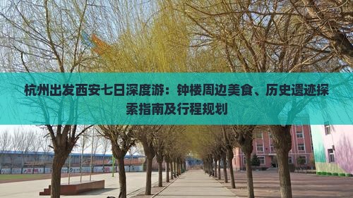 杭州出发西安七日深度游：钟楼周边美食、历史遗迹探索指南及行程规划