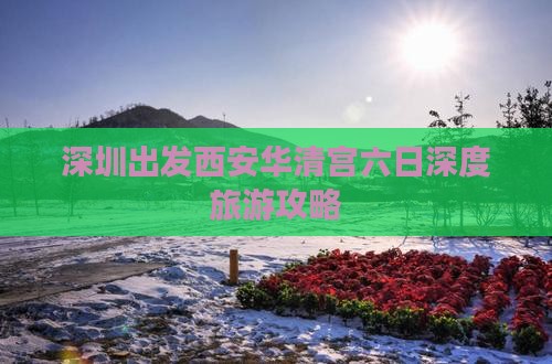 深圳出发西安华清宫六日深度旅游攻略