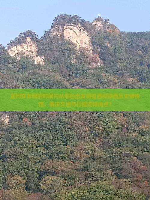 如何在有限的时间内从邢台出发游览西安陕西历史博物馆，解决交通与行程安排痛点？