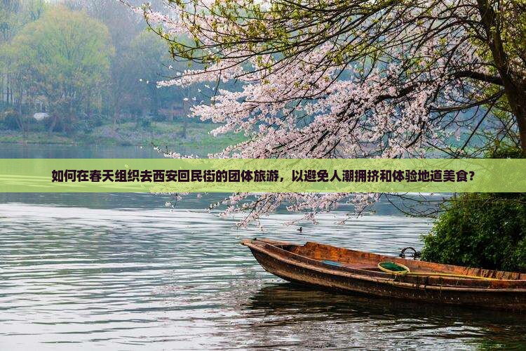 如何在春天组织去西安回民街的团体旅游，以避免人潮拥挤和体验地道美食？