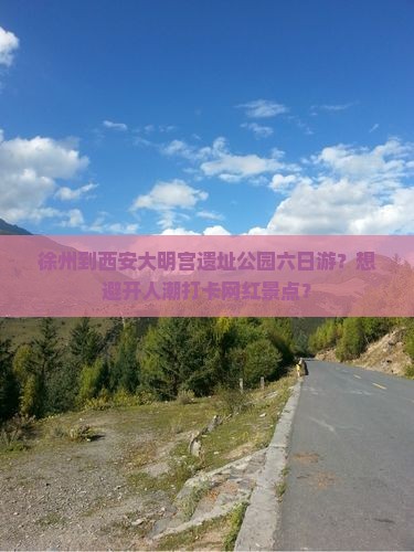 徐州到西安大明宫遗址公园六日游？想避开人潮打卡网红景点？