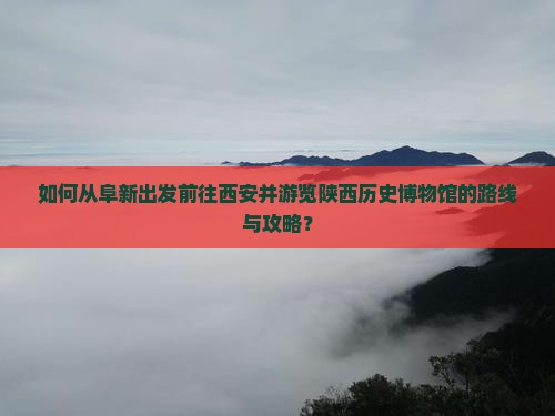 如何从阜新出发前往西安并游览陕西历史博物馆的路线与攻略？