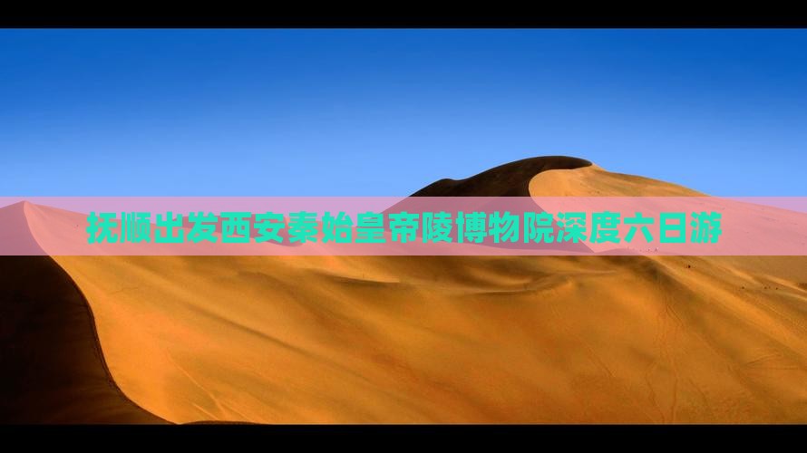 抚顺出发西安秦始皇帝陵博物院深度六日游
