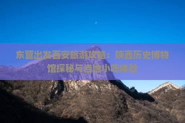 东营出发西安旅游攻略：陕西历史博物馆探秘与当地小吃体验