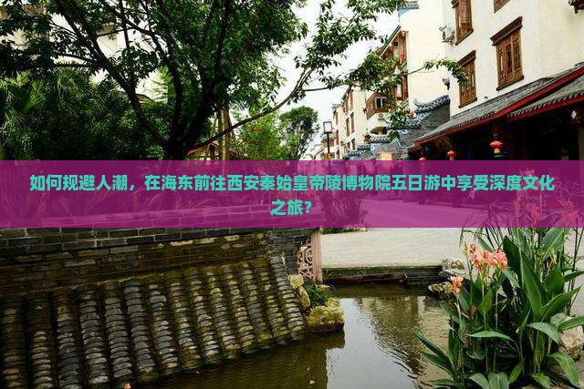 如何规避人潮，在海东前往西安秦始皇帝陵博物院五日游中享受深度文化之旅？