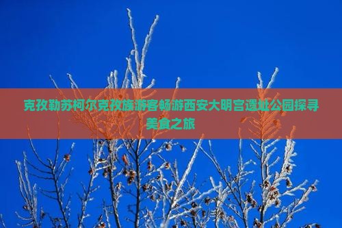 克孜勒苏柯尔克孜族游客畅游西安大明宫遗址公园探寻美食之旅