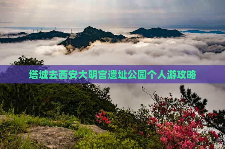 塔城去西安大明宫遗址公园个人游攻略