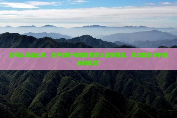 如何从保山出发，选用旅行社前往西安大唐芙蓉园，解决旅行中的痛点和难题？