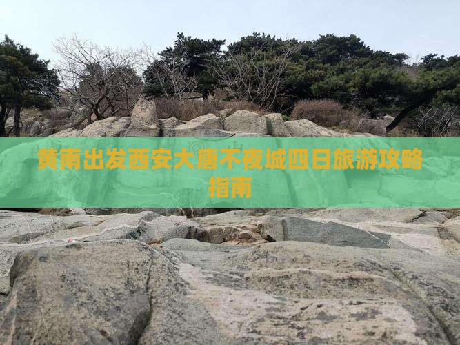 黄南出发西安大唐不夜城四日旅游攻略指南