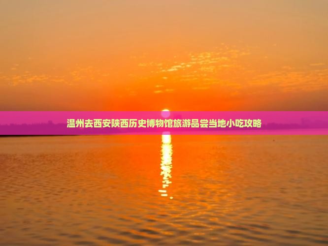 温州去西安陕西历史博物馆旅游品尝当地小吃攻略