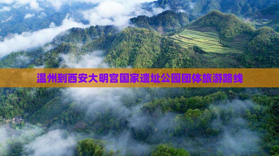 温州到西安大明宫国家遗址公园团体旅游
