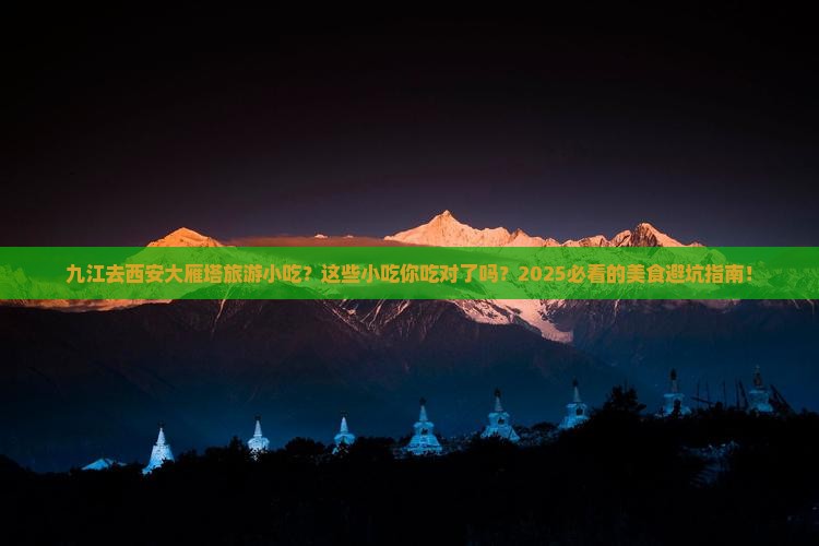 九江去西安大雁塔旅游小吃