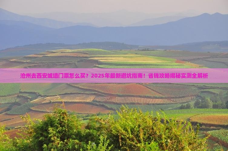 沧州去西安城墙门票