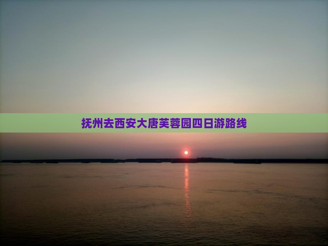 抚州去西安大唐芙蓉园四日游