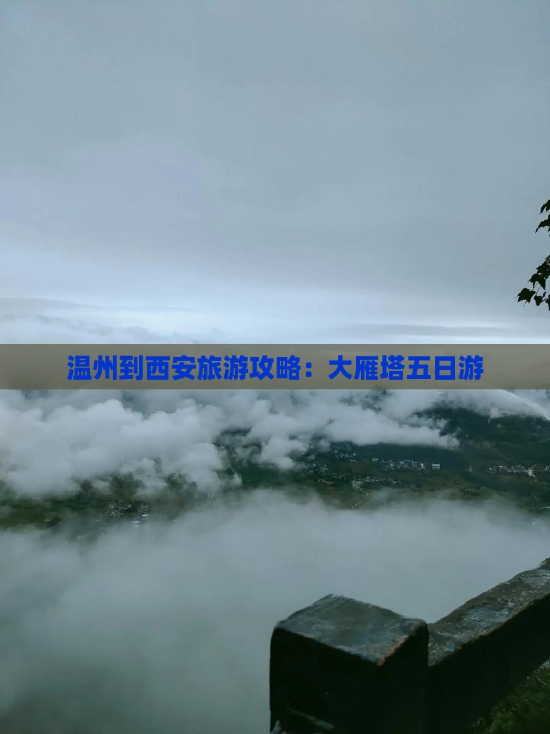 温州到西安大雁塔五日游