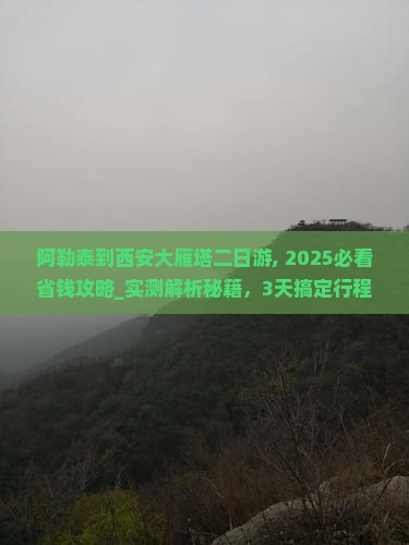 阿勒泰到西安大雁塔二日游