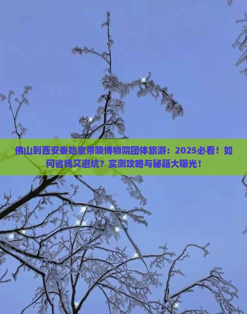 佛山到西安秦始皇帝陵博物院团体旅游
